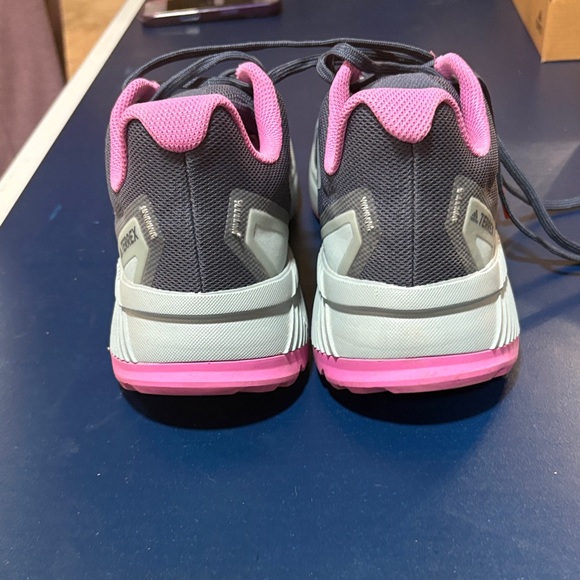 Adidas Women's Terrex Blue and Pink Athletic Shoes - Picture 5 of 8